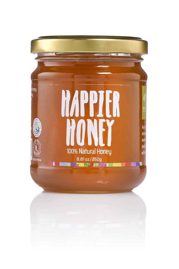 SINDYANNA OF GALILEE Happy Honey Jar pure unheated and unfiltered honey produced from wildflowers Made in the Galilee and the Jezreel Valley, fair trade, 8.8 Oz
