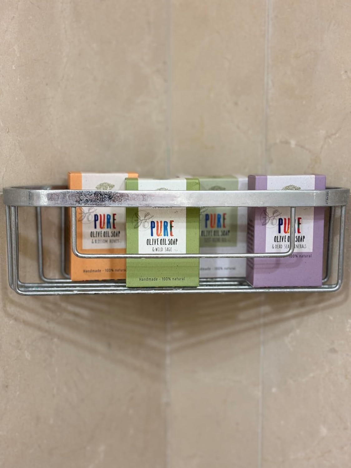 Handmade Bar Soap Set – 6 Natural Scents – Fair Trade Nablus Soap with Extra Virgin Olive Oil – All-Natural, Vegan, Moisturizing, Eco-Friendly Skincare