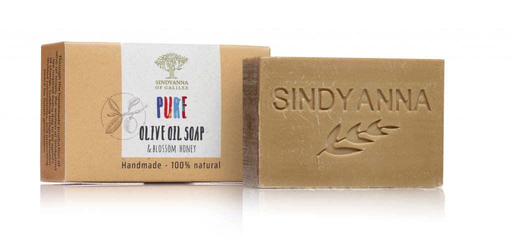 SINDYANNA OF GALILEE All Natural I Made by Hand I Fair Trade I Made with Extra Virgin Olive Oil Bar Soap, Handmade, Natural (6 Pack Soap Set) (Honey)