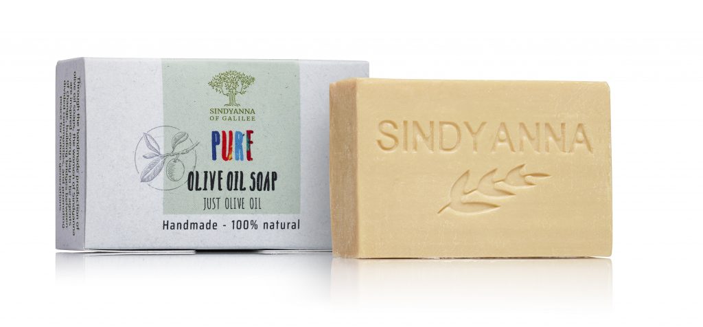 SINDYANNA OF GALILEE All Natural I Made by Hand I Fair Trade I Made with Extra Virgin Olive Oil Bar Soap, Handmade, Natural (6 Pack Soap Set) (Pure Olive)