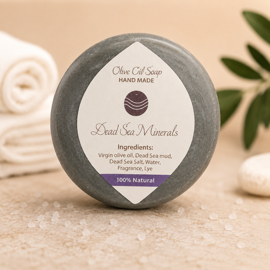 SINDYANNA OF GALILEE All Natural I Made by Hand I Fair Trade I Made with Extra Virgin Olive Oil Bar Soap, Handmade, Natural (6 Pack Soap Set) (Deadsea Mud)